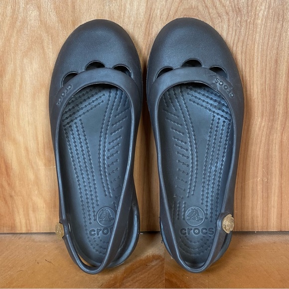 Womens 6 Crocs Kadee Flats Brown TSS0681 - Picture 5 of 8